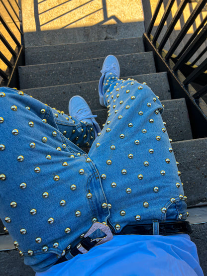 Hostile Denim (Gold/Light Blue )